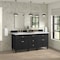 James Martin Vanities 72'' Double Vanity, Black Onyx 424-V72-M-BKO - alternate 5
